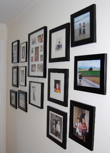 photos on wall